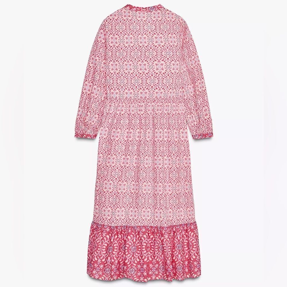 ZARA PRINTED MIDI DRESS - Picture 2 of 10